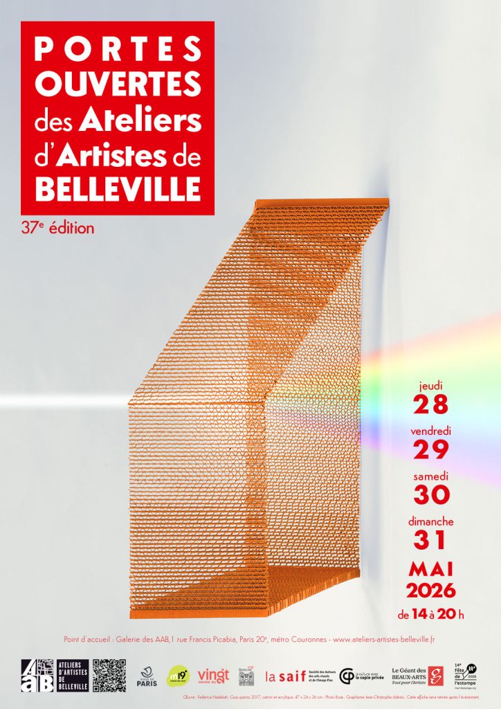 Affiche — PORTES OUVERTES DES ATELIERS D’ARTISTES DE BELLEVILLE